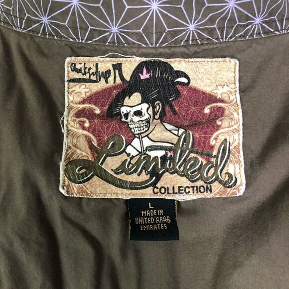 Quicksilver Limited Collection Embroidered Button Down Shirt - Men’s L - Picture 7 of 7